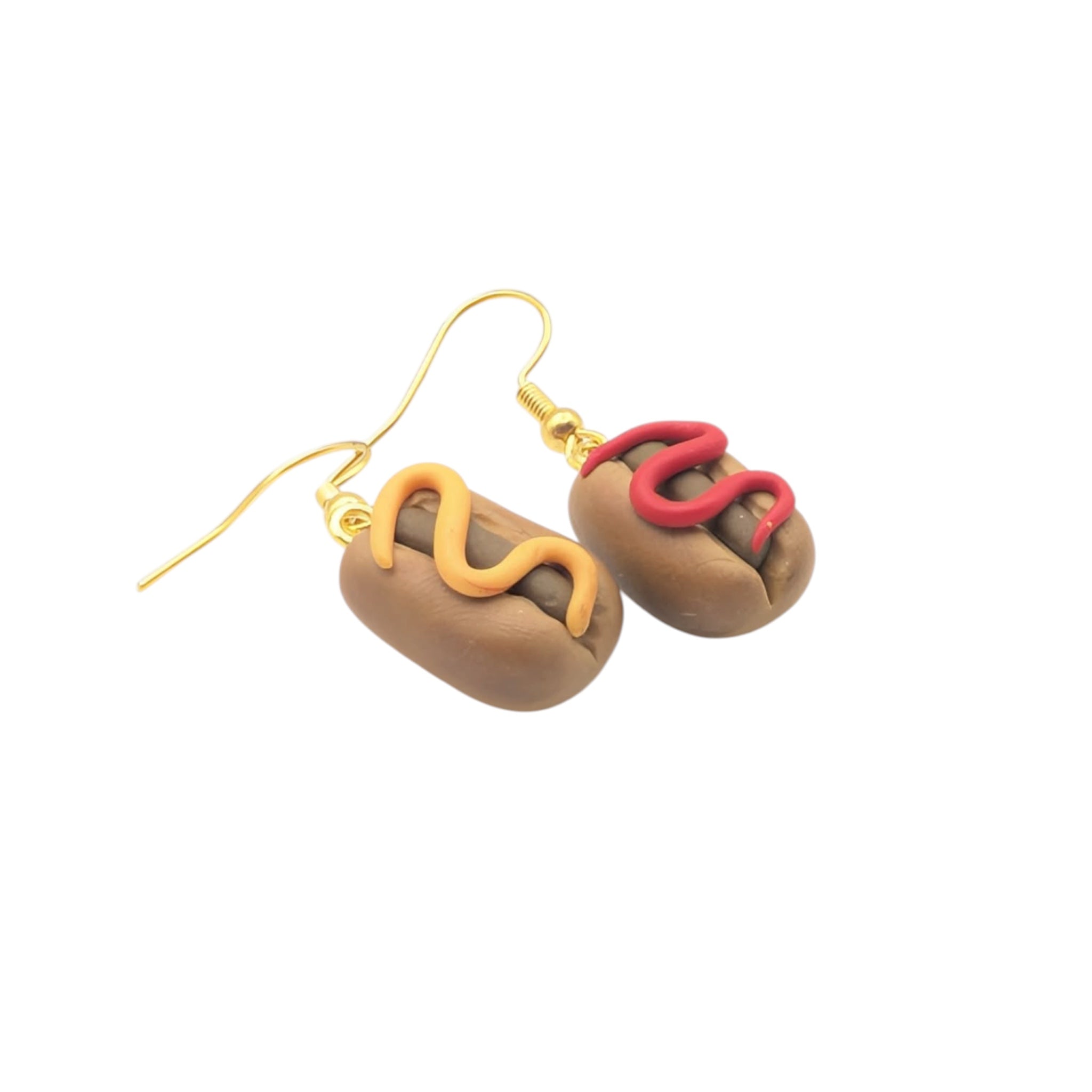 Mini food polymer clay earrings handmade UK jewellery