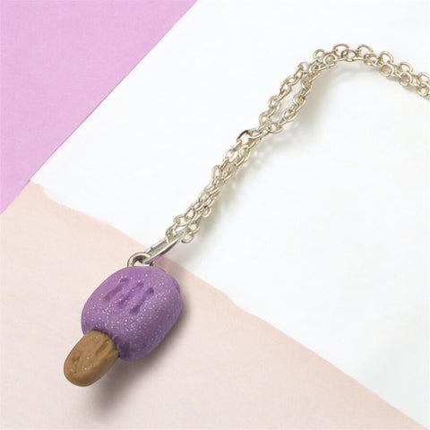 Polymer clay handmade UK mini ice lolly necklace kawaii jewellery for her 