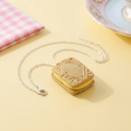 Polymer clay custard cream biscuit necklace