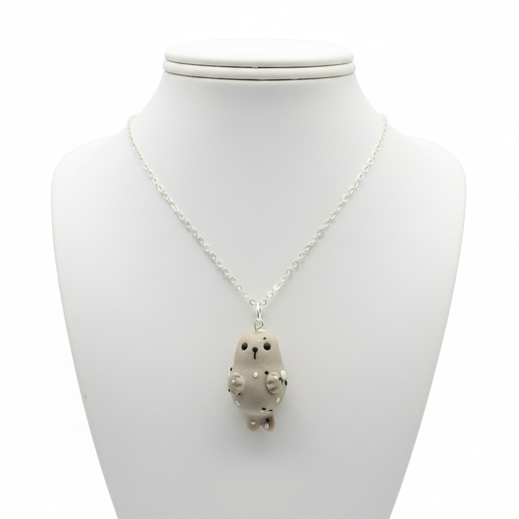 Necklace on stand - no clasp