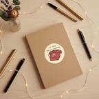 Notebook flat lay