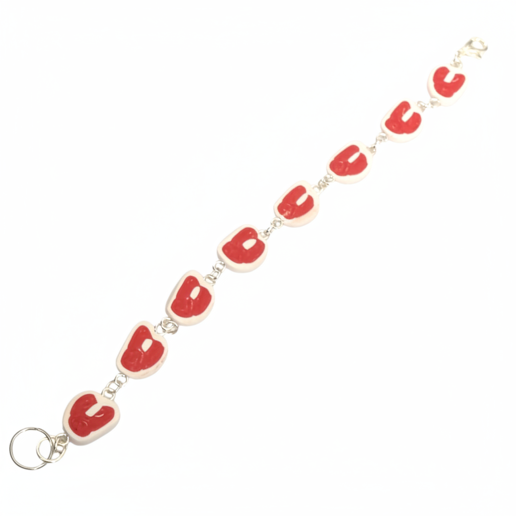 raw steak bracelet handmade polymer clay food jewellery gift 